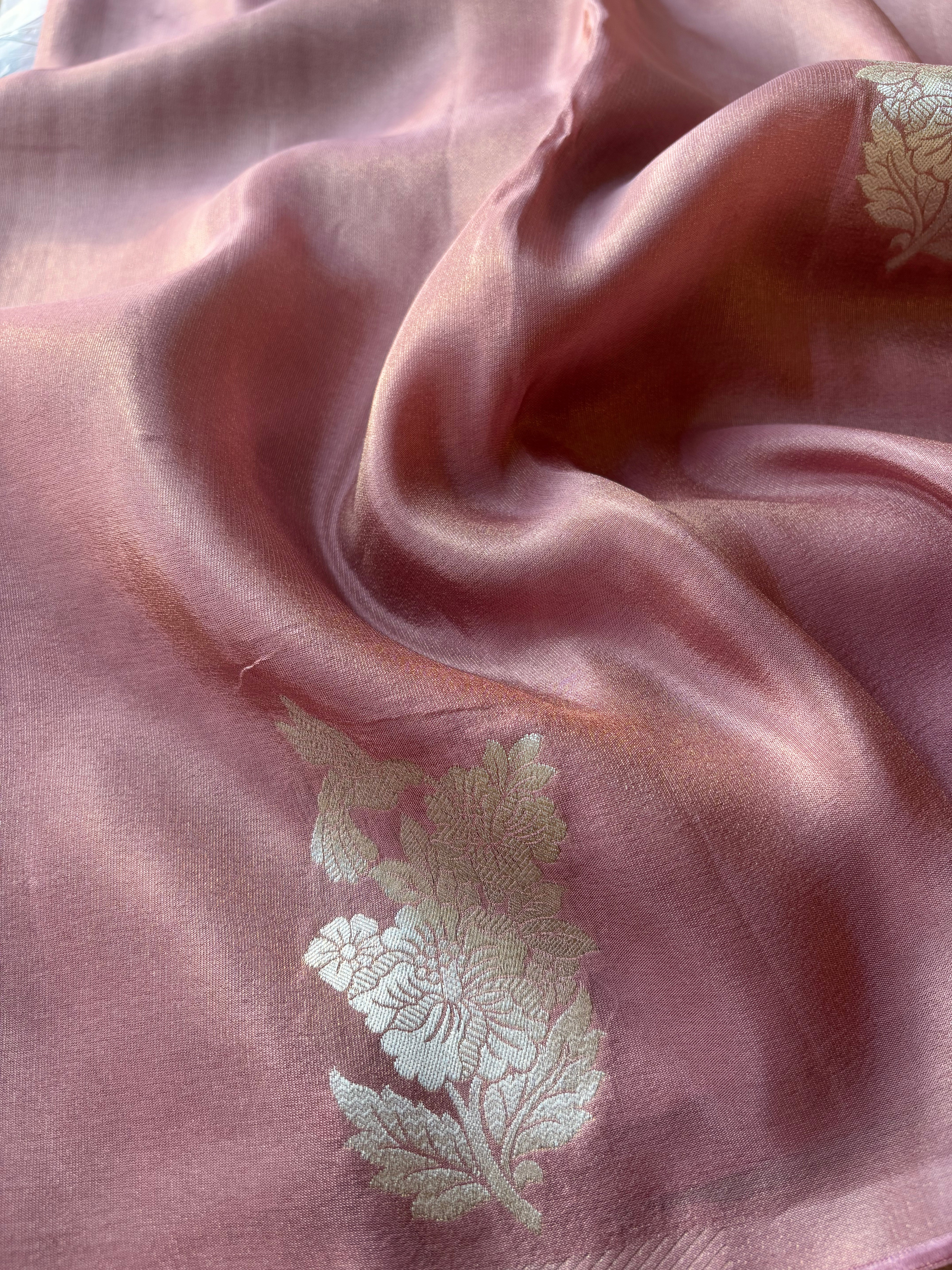 Lavender tissue sarees